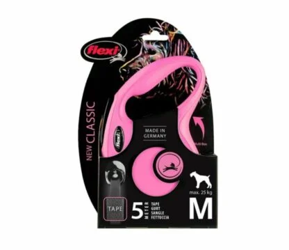 Smycz Flexi M Rozowa