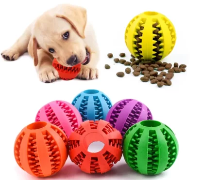 PIŁKA DLA PSA NA PRZYSMAKI GRYZAK GUMOWY