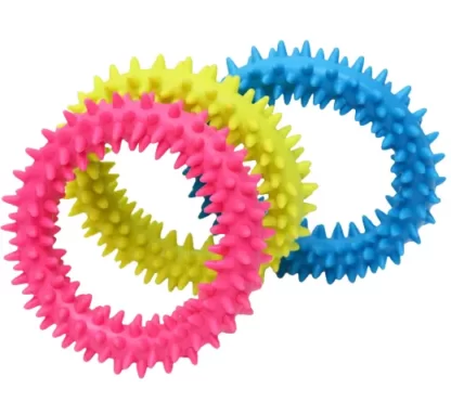 ZABAWKA DLA PSA GUMOWY GRYZAK KÓŁKO RINGO WYPUSTKI