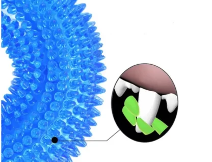 ZABAWKA DLA PSA GUMOWY GRYZAK KÓŁKO RINGO WYPUSTKI