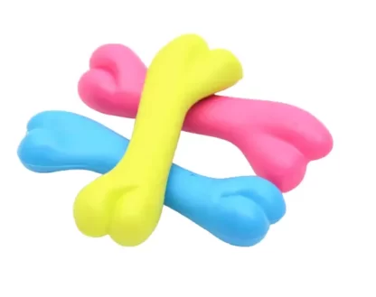 Zabawka dla psa gryzak gumowy kość dla małego psa yorka