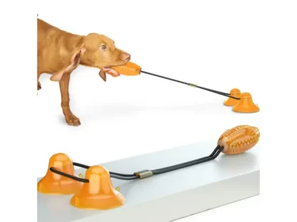 Gryzak dla psa szarpak na przyssawki interaktywna zabawka
