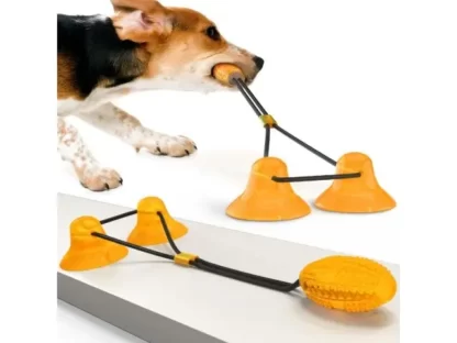 Gryzak dla psa szarpak na przyssawki interaktywna zabawka