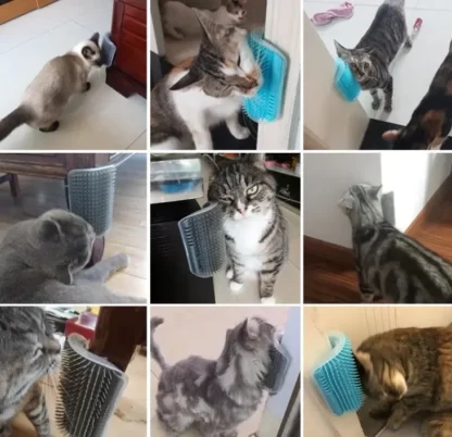 DRAPAK DLA KOTA NAROŻNY NA ŚCIANĘ SZCZOTKA