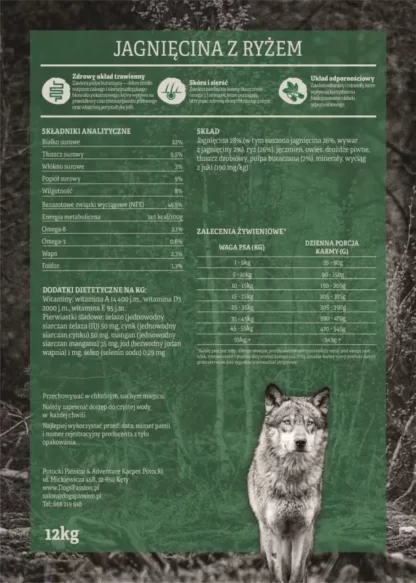 KARMA PASSION Adult Medium Large Jagnięcina z Ryżem ŚREDNIE DUŻE RASY 2kg - 12kg