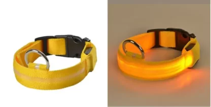 ŚWIECĄCA OBROŻA LED DLA PSA KOTA ROZMIARY S / M / L
