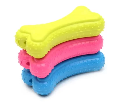 ZABAWKA DLA PSA GRYZAK KOŚĆ GUMOWA APORT 12CM PISZCZAŁKA