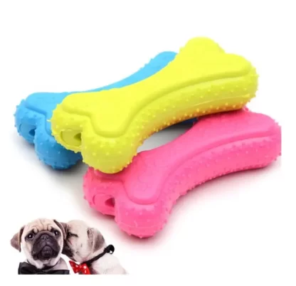 ZABAWKA DLA PSA GRYZAK KOŚĆ GUMOWA APORT 12CM PISZCZAŁKA