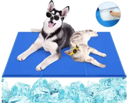 ŻELOWA MATA CHŁODZĄCA DLA PSA NA LATO UPAŁY 90x50cm