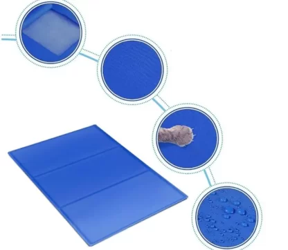 ŻELOWA MATA CHŁODZĄCA DLA PSA NA LATO UPAŁY 90x50cm