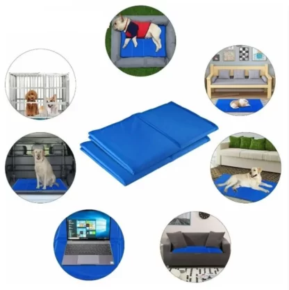 ŻELOWA MATA CHŁODZĄCA DLA PSA NA LATO UPAŁY 90x50cm