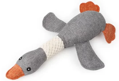 ZABAWKA DLA PSA KACZKA PLUSZOWA PISZCZĄCA 34CM