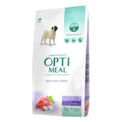 OPTI MEAL ADULT SMALL DUCK MAŁE RASY Z KACZKĄ 12KG