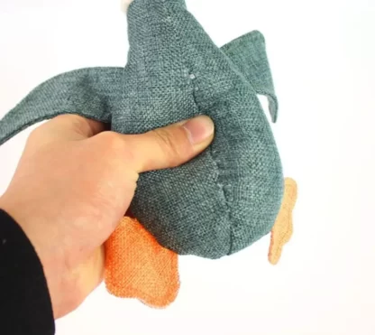 ZABAWKA DLA PSA KACZKA PLUSZOWA PISZCZĄCA 34CM