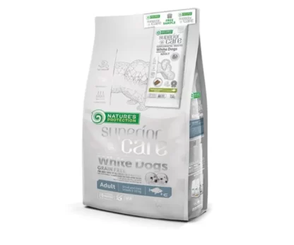NATURE'S PROTECTION SUPERIOR CARE WHITE DOGS ADULT SMALL FISH 1,5KG