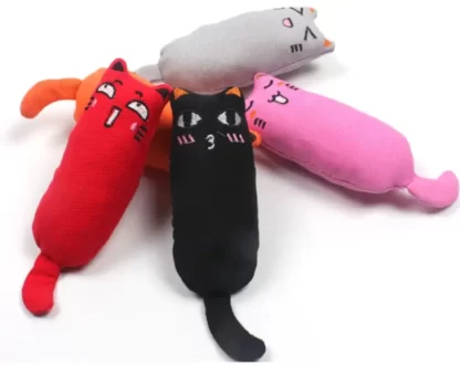 ZABAWKA DLA KOTA MYSZ PLUSZOWA MYSZKA Z KOCIMIĘTKĄ