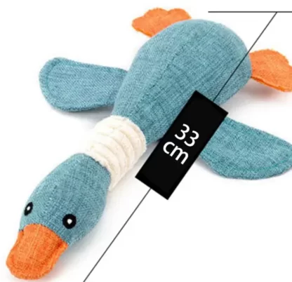 ZABAWKA DLA PSA KACZKA PLUSZOWA PISZCZĄCA 34CM