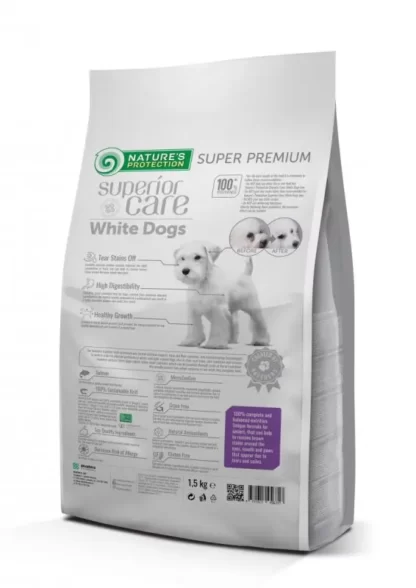 NATURE'S PROTECTION WHITE DOGS JUNIOR SALMON 1,5KG