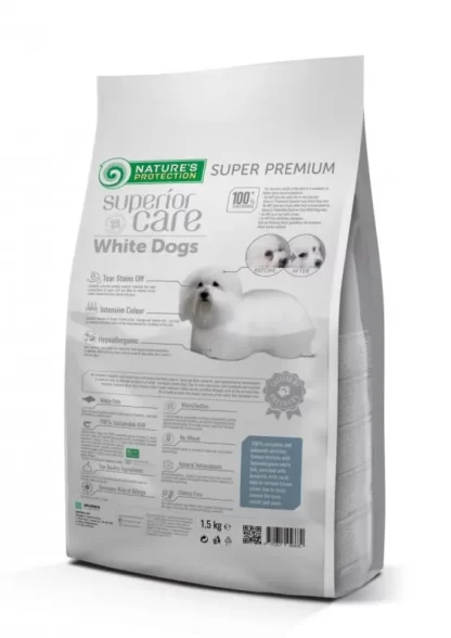 NATURE'S PROTECTION SUPERIOR CARE WHITE DOGS ADULT SMALL FISH 1,5KG