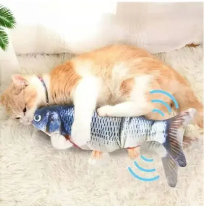 INTERAKTYWNA ZABAWKA DLA KOTA RYBA KOCIMIĘTKA USB