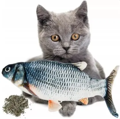 INTERAKTYWNA ZABAWKA DLA KOTA RYBA KOCIMIĘTKA USB