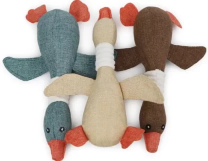 ZABAWKA DLA PSA KACZKA PLUSZOWA PISZCZĄCA 34CM