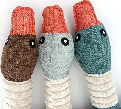 ZABAWKA DLA PSA KACZKA PLUSZOWA PISZCZĄCA 34CM