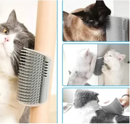 DRAPAK DLA KOTA NAROŻNY NA ŚCIANĘ SZCZOTKA