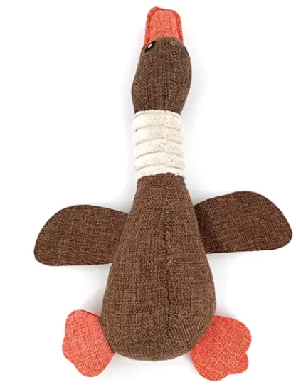 ZABAWKA DLA PSA KACZKA PLUSZOWA PISZCZĄCA 34CM