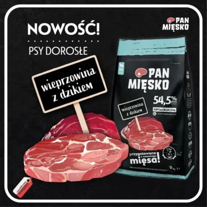 PAN MIĘSKO WIEPRZOWINA Z DZIKIEM CHRUPKI XL
