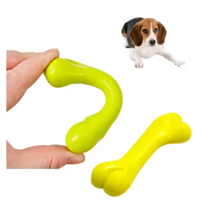 Zabawka dla psa gryzak gumowy kość dla małego psa yorka