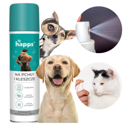 HAPPS Spray na pchły i kleszcze