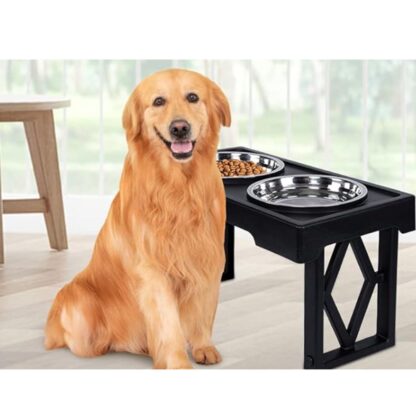 Miska dla psa podwójna na stojaku 1L 2