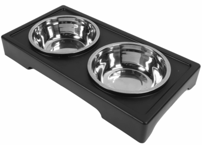 Miska dla psa podwójna na stojaku 1L xxl