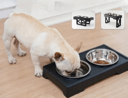 Miska dla psa podwójna na stojaku 1L xl