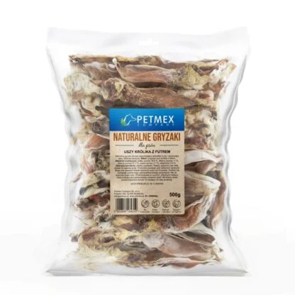 Ucho królika z futrem