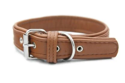 Obroża skórzana spacerowa