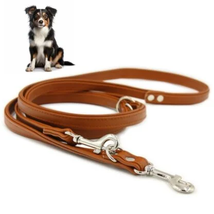 Smycz skórzana regulowana