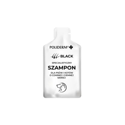 Szampon dla psa kota Poliderm Black
