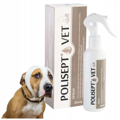 POLISEPT VET SPRAY 200ML PŁYN NA RANY DLA PSA I KOTA
