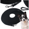 Smycz dla psa lina treningowa czarna