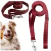 Smycz dla psa taśma spacerowa czerwona krata