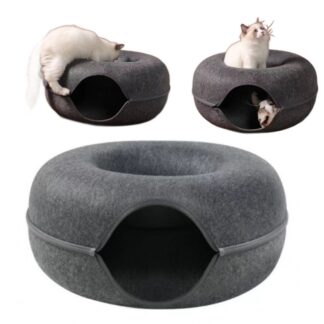 Legowisko dla kota tunel domek filcowy