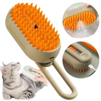 Szczotka Parowa Dla Psa Kota Do Czesania SierŚci Usb Elektryczn