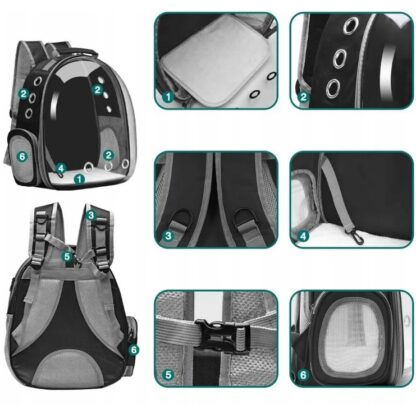 Transporter plecak dla kota psa torba podróżna.