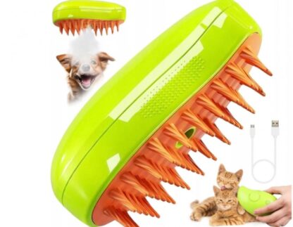 Szczotka parowa dla psa kota na USB elektryczna.