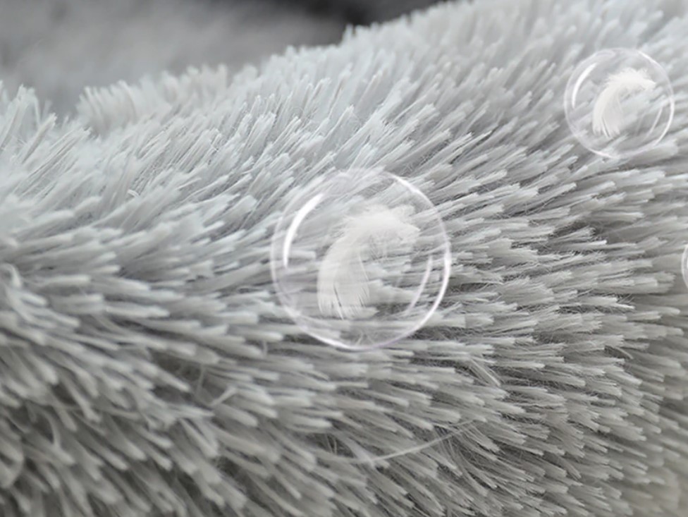 UCHATE LEGOWISKO DLA PSA KOTA CHMURKA ANTYSTRESOWE SHAGGY L 70cm oponka.