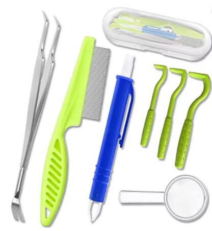 Zestaw do usuwania kleszczy psa kota.