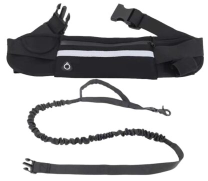 Smycz do biegania z pasem biodrowym.